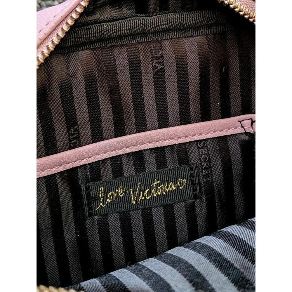 Victoria's Secret Pink Shoulder Bag Tassel Glitter Patch Accents Y2K Style Twee